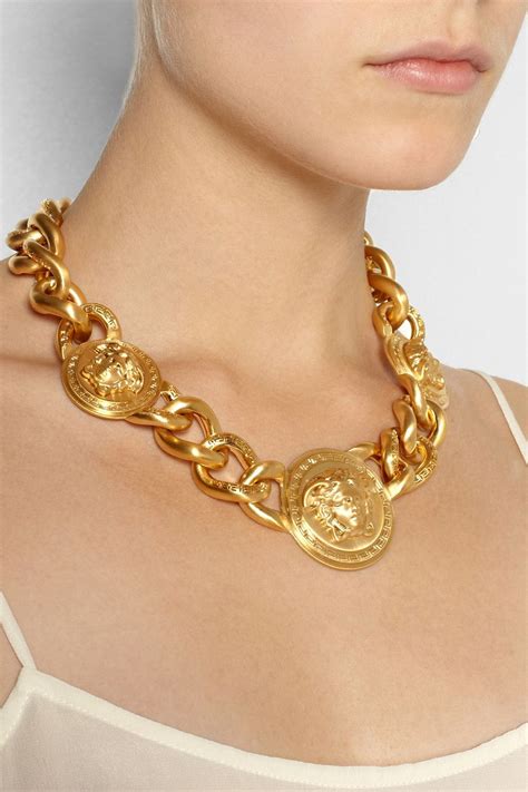 versace gold chains|custom solid gold versace necklace.